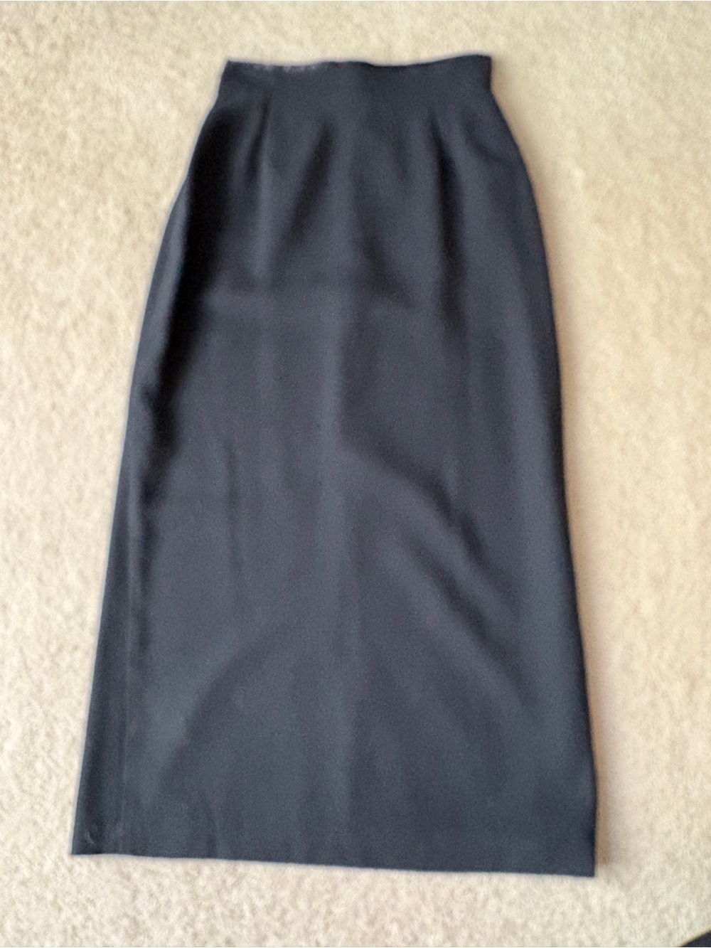 Sleek Black High-Rise Pencil Skirt